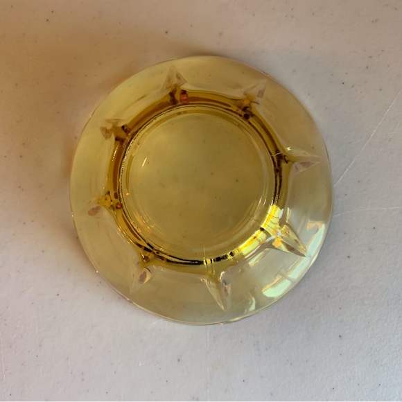 Vintage Anchor Hocking Chip and dip Set Swedish Modern in Honey Gold - Picture 7 of 7